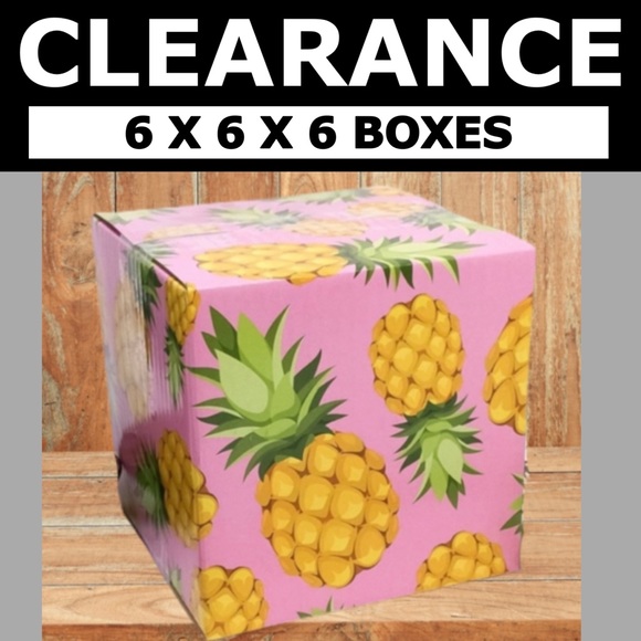 CLEARANCE 10 (6X6X6) Pineapple Boxes PRICE IS FIRM - Picture 3 of 7